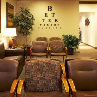 Eyecare clinic waiting room